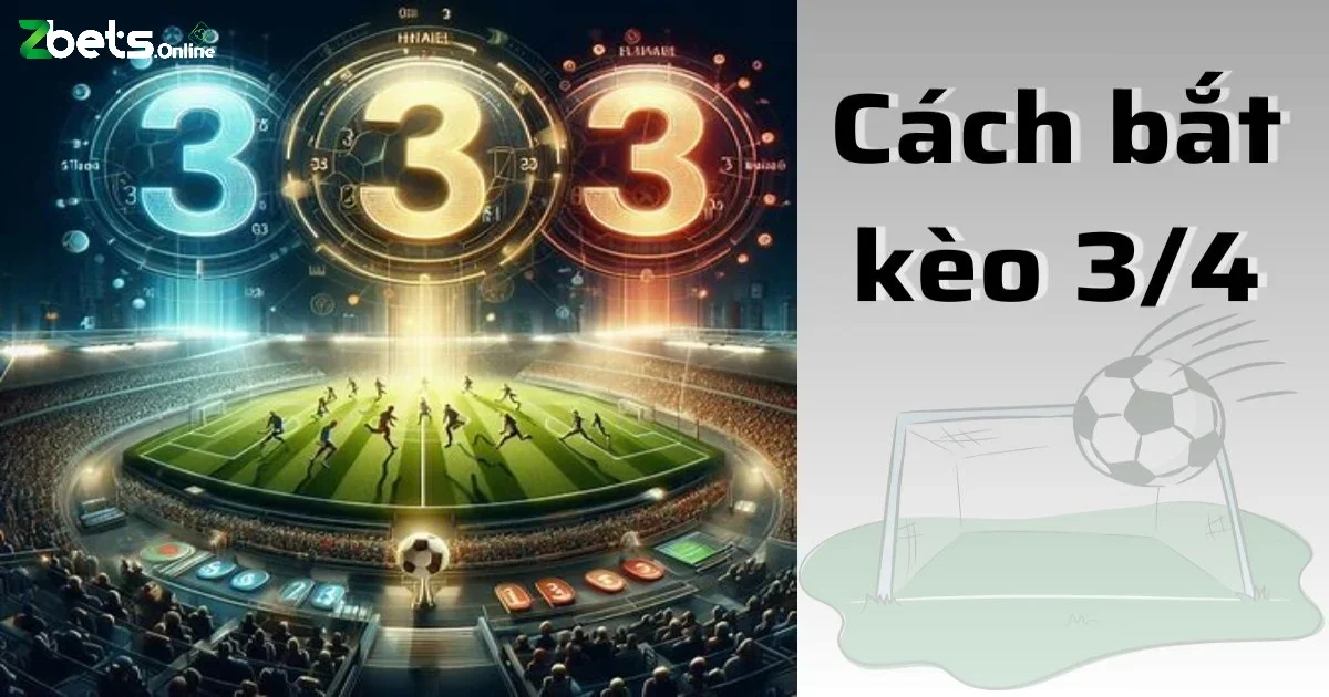 Cách Tính Kết Quả Kèo Chấp 3/4 Trong Cá Cược Bóng Đá